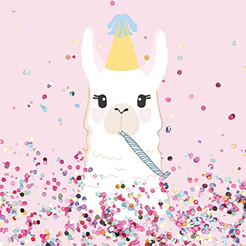 20 Servietten Lama in Partystimmung | Tiere | Kinder | Geburtstag | Tischdeko 33x33cm