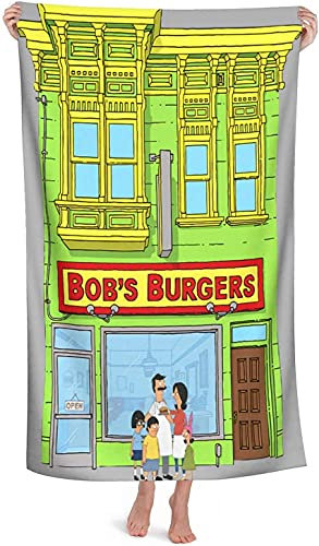NICHIYOBI Bob's Burgers Strandtücher,3D-DigitaBadetücher,ldruck modischer Auftritt,Reisetuch,Weich und lichtbeständig (7,150x200cm)