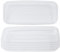 Idyllize Lot de 5 soucoupes rectangulaires en plastique transparent épais et robuste pour pots, rebords de fenêtre et étagère de fenêtre (22,9 x 10,2 cm)