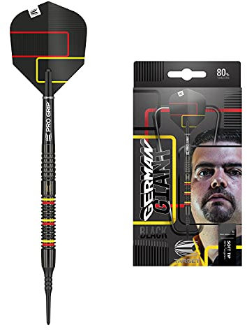 Target Darts - Gabriel Clemens Schwarze 80 80% Wolfram Softdarts-Set Dartpfeile (21 g)