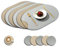Paiouda 6er Platzset mit Untersetzer Oval Hitzebeständig Zweiseitig Tischset aus Kunstleder abwaschbar Platzdeckchen Wasserdicht Platzset für Küche Tischdeko, Hellgrau+Beige, 45x30cm