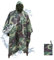 JIGOOPLEY Regenponcho Herren Wasserdicht, 4in1 Poncho Regen Regencape Herren Angeln Survival Ausrüstung Bushcraft Camouflage Jagd Zubehör, Wandern Regenjacke Atmungsaktiv