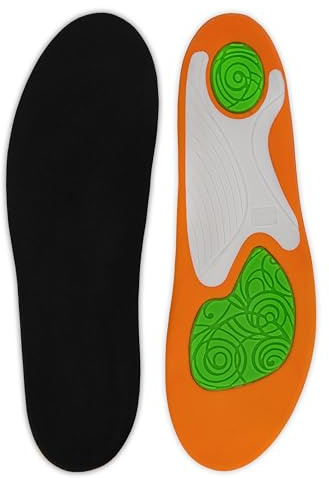 Bama Einlegesohlen Sneaker Gel Footbed – Schuheinlage für angenehmen Komfort & Unterstützung, optimale Schuhsohle für Sneaker- und Sportschuhe, für Erwachsene - 1 Paar - 36/37 EUR