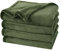 PHF Kuscheldecke Flauschig Fleecedecke 130x150cm - Oeko-Tex Weich Warm Wohndecke, Decke Blanket für Couch Sofa Bett, Tagesdecken & Kuscheldecken, Sofa überwurfdecke, Olivgrün
