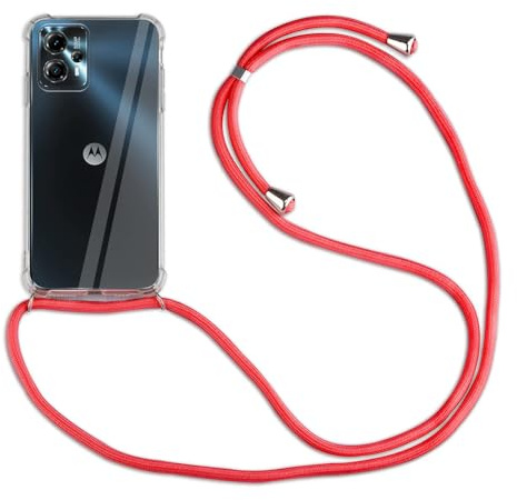 betterfon Hülle Kompatibel mit Motorola Moto G13 / G23 | Handykette Smartphone Halskette Hülle mit Band | Handyhülle mit Kordel zum Umhängen Kompatibel für Moto G13 / G23 | Rot