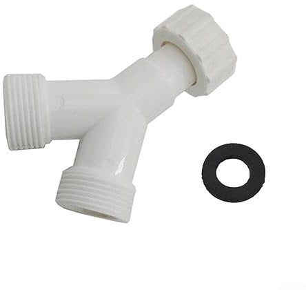 Dishwasher Pipe Y Splitter, Washing Machine Connector Adapter Double Inlet Junction Split 81mm