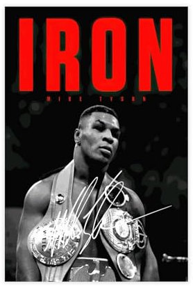 OakiTa Mike Tyson signiertes Poster, Boxposter, Leinwand, Poster, Schlafzimmer, Dekoration, Sport, Landschaft, Büro, Raumdekoration, Geschenk, ungerahmt, 20 x 30 cm