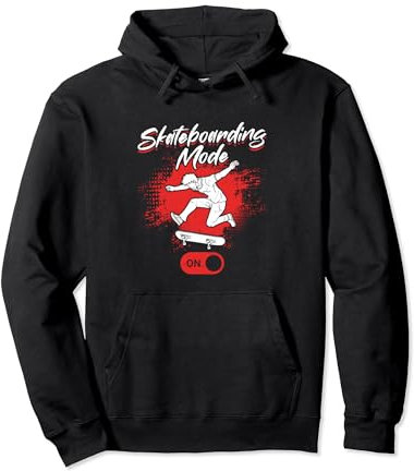 Skateboard-Modus Ein - Skateboard Skatepark Skateboarder Pullover Hoodie