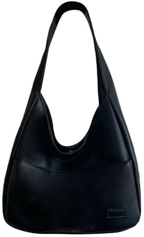 ASIEIT Tote Tasche for Damen, Solid Farbe PU Leder Umhängetasche Casual Retro Tote Handtasche Kapazität Reise Geldbörse Weekender Tasche Shopper