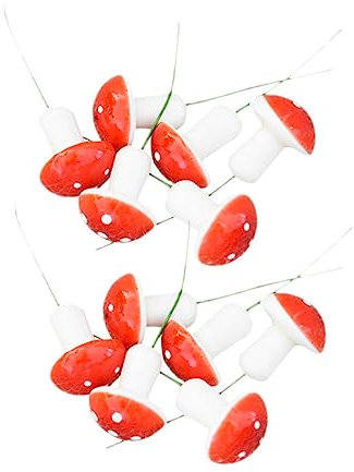 GOOHOCHY Weihnachts- -Set Mit Kleinen Pilzen Weihnachtsbaumschmuck Roter Pilz Dekoration Für Jungen Und Mädchen Für Das Home Office