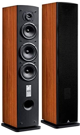 Triangle - Enceinte Hi-FI Antal 902 - Enceinte Colonne - Puissance Admissible 120W - Rendement 91 DB/W/m – Polyvalente Musique et Home-Cinéma - 220 x 1070 x 280 mm - Cognac (Paire)