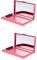 DIYEAH 2St visitenkartenetui mit spiegel Visitenkarten-Organizer für den Schreibtisch Taschenspiegel kleines Portemonnaie Kartenorganisator Namenskarten-Organizer Aluminium Rosa