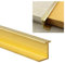 Narrow Edge Trim Strip Wood to Tile, Solid Brushed Brass Threshold Divider Bar for Room Entrance, Kitchen Living Rooms Flooring Edging Cover(10x11x8mm (0.39x0.43x0.31))