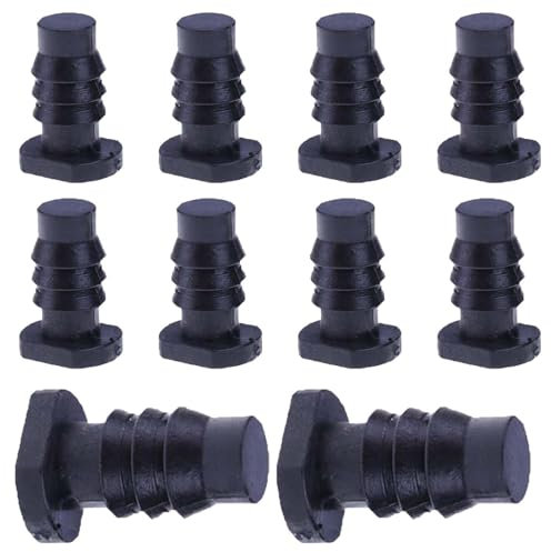 Xinhuju Wasserschlauch-Endstopfen-Set – 10 Stück Schlauchkappen für Tropfbewässerung, Wasserrohrstopper für 8 mm Rohre, ideal für Rasen, Gärten, Terrassen, Höfe, Außenbewässerung, Parks, einfach zu