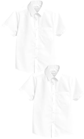 NEXT Jungen Schul-Hemden mit einfachem Verschluss, 2er-Pack