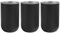 Confezione da 3 tazze da bagno in acciaio inox da 350 ml, colore nero opaco, tazze cilindriche per collutorio, facili da pulire e mantenere