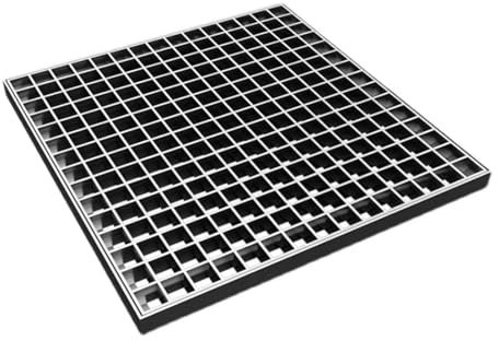 JLLEIZYZ Coperchi Pozzetti in Plastica, Griglia di Scolo, Antiruggine e Anti-invecchiamento, Adatte per Corsi d'Acqua, Cortili, Garage(40x40x3cm/16x16x1.2in)