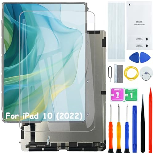 H&LYCYJ Display schermo LCD per iPad 10 2022 A3162 A2757 A2777 A2696 | Solo LCD, portare il kit di strumenti, display HD, sostituire lo schermo