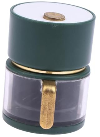 Sharplace Freidora de Aire Iluminada para Casa de Muñecas a Escala 1:12, Freidora de Aire en Miniatura, Acabado Fino, Modelo de Escena de Casa de Muñecas, Verde Oscuro