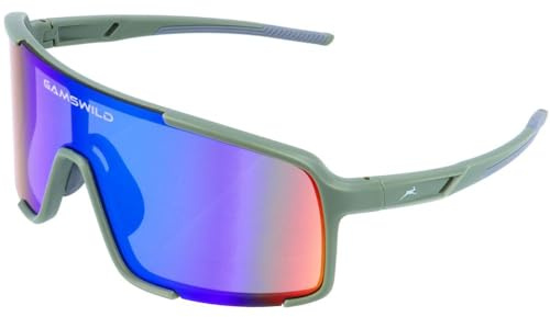 Gamswild WS7440 Fahrradbrille - Sonnenbrille - schnelle Rennradbrille - bruchsichere Polycarbonatgläser - 100% Schutz vor UV Strahlen - dank UV400 – 26g