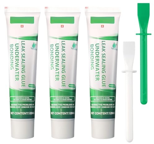 3 Pcs Aquarium Silicone, Clear Silicone Sealant Waterproof with 2 Tools, Aquarium Glue for Fish Tanks Underwater Landscapes