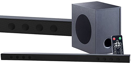 auvisio Aktive Lautsprecher: Soundbar mit Bluetooth, 3D-Sound-Effekt und externem Subwoofer, 180 W (Soundsysteme, Soundbar TV, Fernseher)