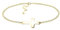 Sofia Milani - Damen Armband 925 Silber - vergoldet/golden - Kreuz Anhänger - 30133