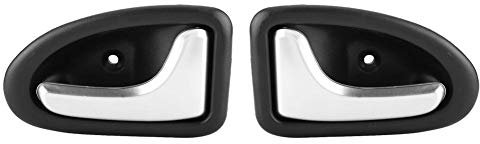KIMISS Poignée de Porte Intérieure de voiture,Couvercle de Poignée Porte Intérieure,Lunette de Garniture de Couvercle Poignée,Convient aux Côtés du Conducteur Gauche ou du Passager droit(1 paire)