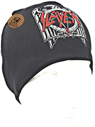 Slayer Unisex Erwachsene Adler Beanie (Einheitsgröße) (schwarz/rot), Schwarz/Rot, Einheitsgröße