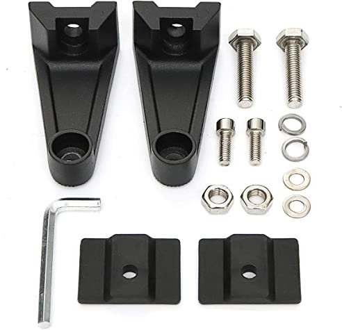 Willpower Universal Fit Side Brackets for Mounting Double or Triple Row Straight/Curve LED Light Bar (for Most 7 9 12 15 17 20 30 40 42 50 52 Inches)