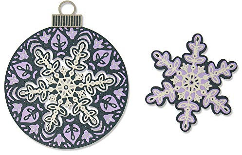 Sizzix Set 6PK Layered Snowflake by 664584 Schablone, Thinlits, geschichtet, 6er-Pack, Jessica Scott, Mehrschichtige Schneeflocke, Einheitsgröße