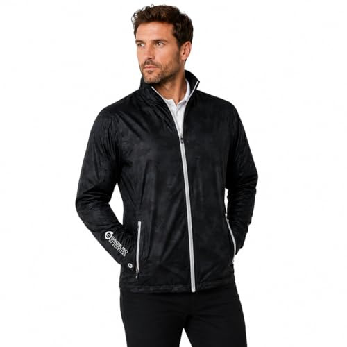 Sunderland of Scotland Mens Waterproof Full Zip Lightweight Golf Jacket