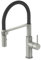 Lenz Küchenarmatur NALU in nickel-matt - flexible Geschirrbrause mit 2 Strahlarten - Zweistufige Wassersparfunktion - Anti-Fingerabdruck Oberfläche und Montage von oben - 46070422