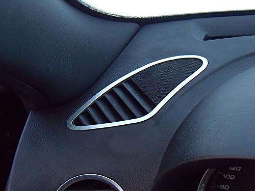 Interieur Stahlabdeckung für Alfa_Romeo 159 & BRERA & SPIDER (939) Defrosterdüsen Rahmen Zubehör Edelstahl Gebürstet Blenden Cockpit Dekor (2 Stück)