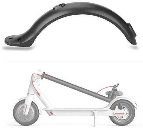 Jadeshay E Scooter Schutzblech- Elektroroller Heckkotflügel - Kotflügel Zubehör Kompatibel mit Mijia M365(schwarz)