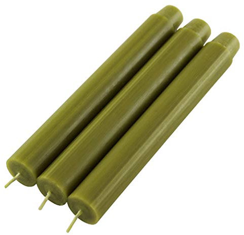 Kaheku Stabkerze Nordica Bambus Grün 29 cm Zylindrisch Lang durchgefärbt Unparfümiert