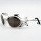 Daisan Gletscherbrille Bergsteigerbrille mit Kat. 4 Scheiben weiss Lederseitenschutz