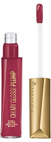 Rimmel London Oh My Gloss Plump Lucidalabbra con Oli Idratanti, Labbra Morbide e Finish Ultra-Luminoso Effetto 3D, 501 Raspberry Sundae, 6 ml