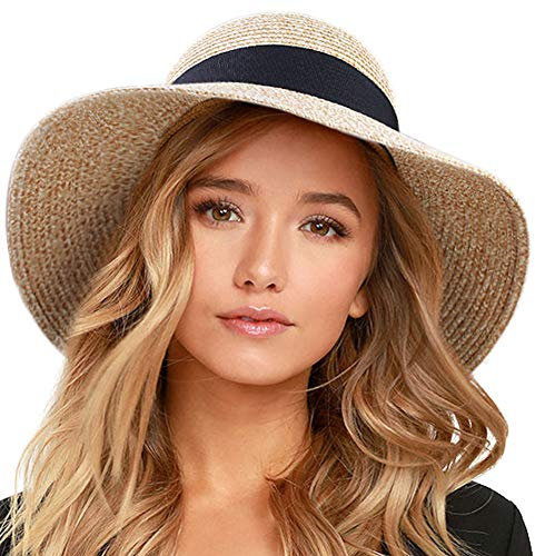 FURTALK Femmes Chapeaux de Soleil UPF 50+ Chapeau de Paille à Bord Large