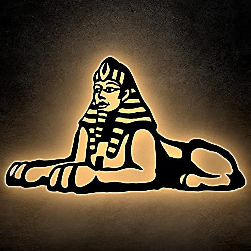 Große Sphinx von Gizeh Schlummerlicht Nachtlicht Deko ägyptischer Sphinx für Schlafzimmer Wohnzimmer Geschenk für Freunde zum Geburtstag, Party, Souvenir