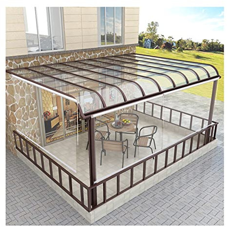 SHUDONGDEN Tende A Rullo PVC Trasparente,Trasparente Tende A Rullo,Tende Avvolgibili Trasparenti Impermeabili in Plastica per Giardino Esterno, Balcone, Porta del Patio,130x280cm/51.1x110.2in