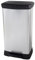 Curver Poubelle duo à pédale Deco 23L+23L Argenté
