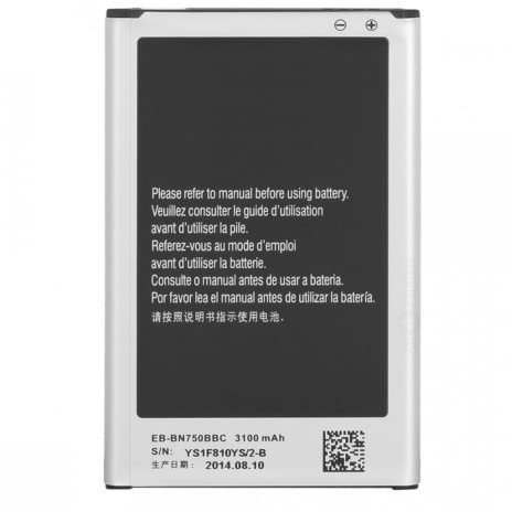 Audiosystem Batteria Compatibile Con Samsung Galaxy Note 3 Neo Sm-N7505 Eb-Bn750bbc 3100mah