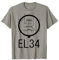 EL34 Diagramma valvola a tubo a vuoto T-shirt Amplificatore per chitarra Maglietta