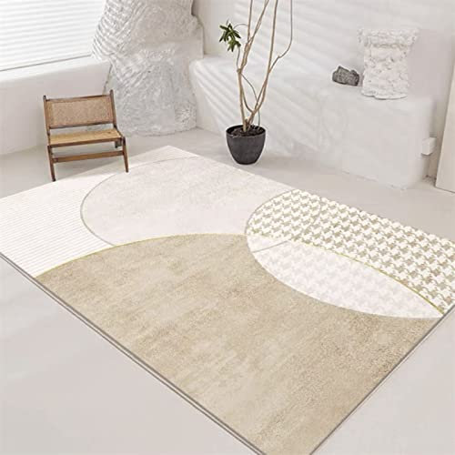 Joop Teppich Beige Teppich Beige Geometrisches Einfaches Muster Weicher Nachttischteppich Wohnzimmer Langlebig Happy Decor Kids Teppich 100X200Cm Terasse Teppich 3Ft 3.4''X6Ft 6.7''