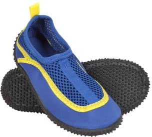 Mountain Warehouse Bermuda Junior Aqua Shoes - Lightweight Kids Swim Shoes, Slip On Wet Footwear, Neoprene Water Shoes - Spring Summer, Walking Underwater Navy (Junior) 13