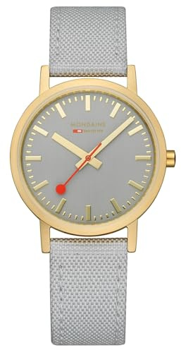 Mondaine Damen Analog Quarz Uhr mit Textil Armband A660.30314.80SBU