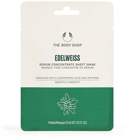 The Body Shop Serum Concentrate Sheet Mask - EDELWEISS Smooth & Protect 1 Mask