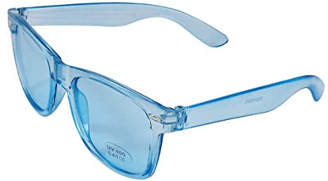 Komonee Clear Blue Drifter Sunglasses Classic Style Retro Sun Shades Eye Glasses UV400 Protection Unisex For Men Women Golf Cycling Sports Fishing Travel