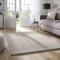 Taracarpet Supersoft kurzflor Teppich Fiona Wohnzimmer Schlafzimmer Kinderzimmer Flur Läufer waschbar rutschfest Uni Sand 200x290 cm